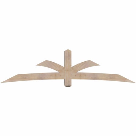 Ekena Millwork Davenport Smooth Timber Gable Bracket, Douglas Fir, 108"W x 27"H x 5 1/2"D x 5 1/2"F, 6/12 Pitch GBW108X27X0606DAV00SDF